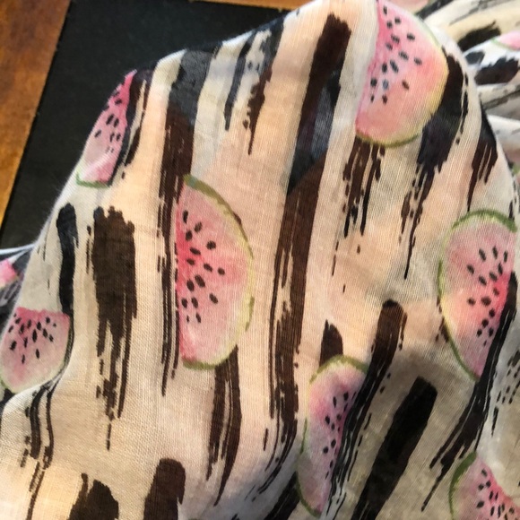 Printed Village watermelon lightweight scarf NWT - Picture 4 of 4